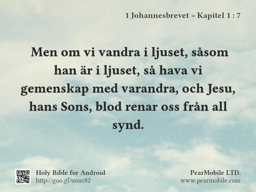 1 Johannesbrevet, Kapitel 1:7